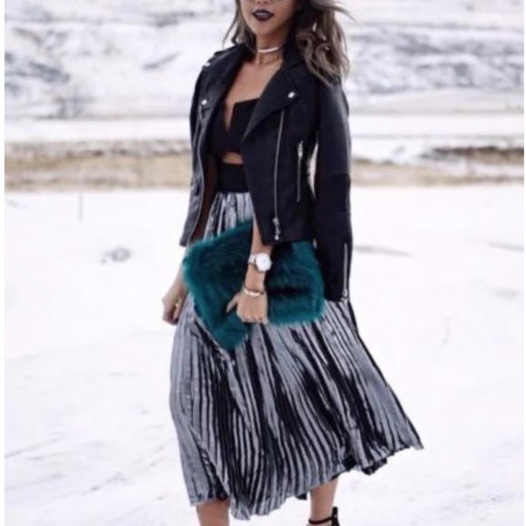 NWOT Free People Silver Metallic Piper Cutout - Picture 3 of 7